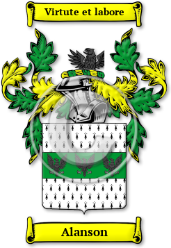 Alanson Family Crest Download (jpg) Legacy Series - 150 DPI