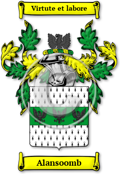 Alansoomb Family Crest Download (jpg) Legacy Series - 150 DPI