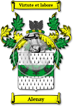 Alenay Family Crest Download (jpg) Legacy Series - 150 DPI