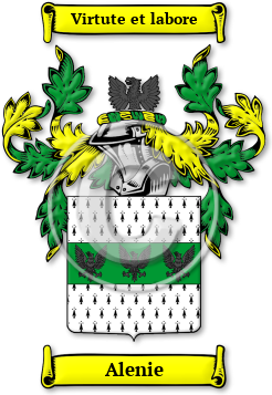 Alenie Family Crest Download (jpg) Legacy Series - 150 DPI
