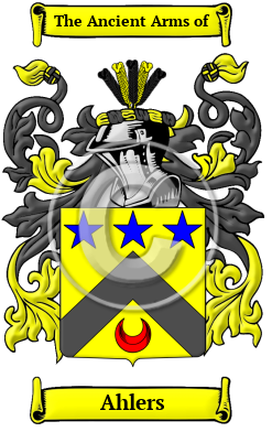 Ahlers Family Crest/Coat of Arms