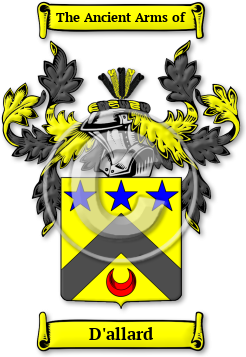D'allard Family Crest Download (jpg) Legacy Series - 150 DPI