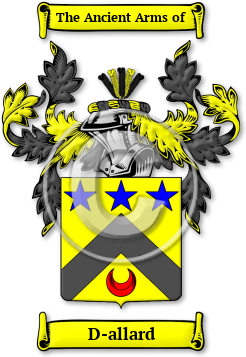 D-allard Family Crest Download (jpg) Legacy Series - 150 DPI