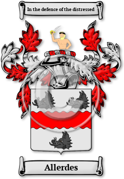 Allerdes Family Crest Download (jpg) Legacy Series - 150 DPI
