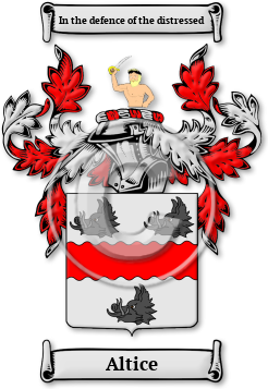 Altice Family Crest Download (JPG) Legacy Series - 300 DPI