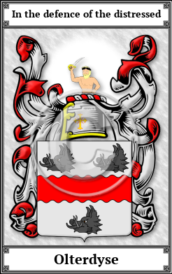 Olterdyse Family Crest Download (JPG)  Book Plated - 150 DPI