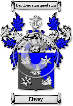 Elwey Family Crest Download (jpg) Legacy Series - 150 DPI
