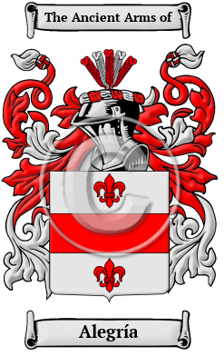 Alegría Family Crest Download (JPG) Heritage Series - 300 DPI