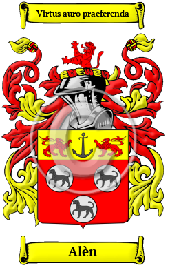 Alèn Family Crest Download (JPG) Heritage Series - 300 DPI
