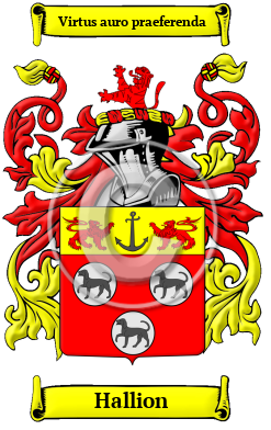 Hallion Family Crest Download (JPG) Heritage Series - 600 DPI