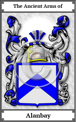 Alanbay Family Crest Download (JPG)  Book Plated - 150 DPI