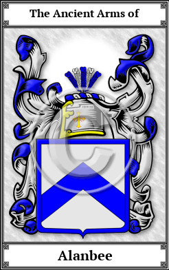 Alanbee Family Crest Download (JPG)  Book Plated - 150 DPI
