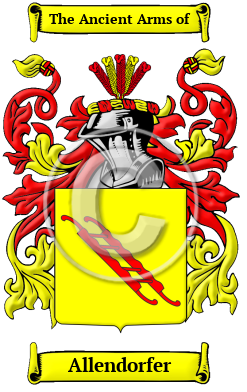 Allendorfer Family Crest/Coat of Arms
