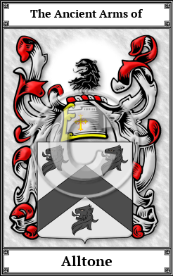 Alltone Family Crest Download (JPG)  Book Plated - 150 DPI