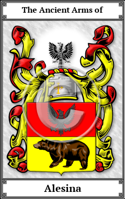 Alesina Family Crest Download (JPG)  Book Plated - 150 DPI