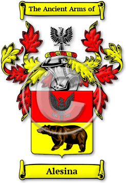 Alesina Family Crest Download (jpg) Legacy Series - 150 DPI