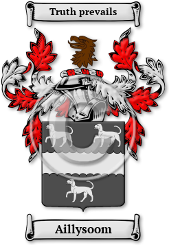 Aillysoom Family Crest Download (jpg) Legacy Series - 150 DPI