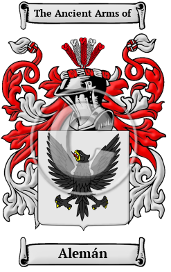 Alemán Family Crest Download (JPG) Heritage Series - 600 DPI