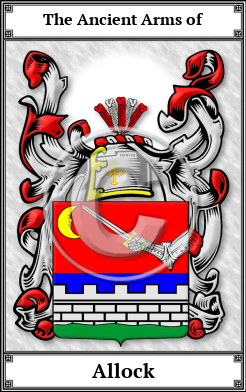 Allock Family Crest Download (JPG)  Book Plated - 150 DPI