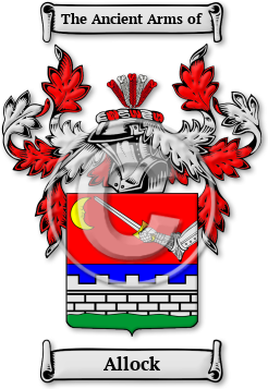 Allock Family Crest Download (jpg) Legacy Series - 150 DPI