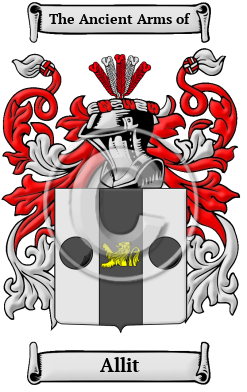 Allit Family Crest/Coat of Arms