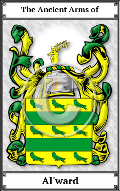 Al'ward Family Crest Download (JPG)  Book Plated - 150 DPI