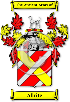 Allrite Family Crest Download (jpg) Legacy Series - 150 DPI