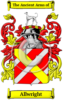 Allwright Family Crest Download (jpg) Heritage Series - 150 DPI