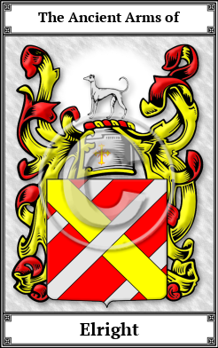 Elright Family Crest Download (JPG) Book Plated - 600 DPI