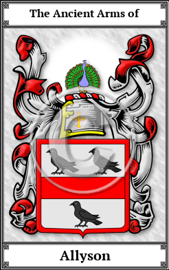 Allyson Family Crest Download (JPG)  Book Plated - 150 DPI