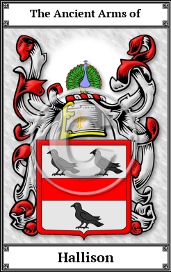 Hallison Family Crest Download (JPG)  Book Plated - 150 DPI