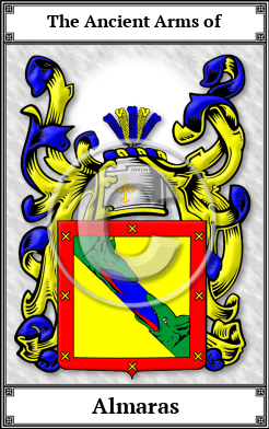 Almaras Family Crest Download (JPG)  Book Plated - 150 DPI