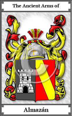 Almazán Family Crest Download (JPG) Book Plated - 600 DPI
