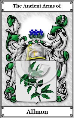 Allmon Family Crest Download (JPG)  Book Plated - 150 DPI