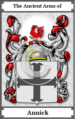 Annick Family Crest Download (JPG)  Book Plated - 150 DPI