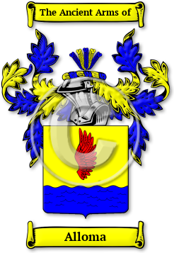 Alloma Family Crest Download (jpg) Legacy Series - 150 DPI