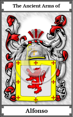 Alfonso Family Crest Download (JPG)  Book Plated - 150 DPI