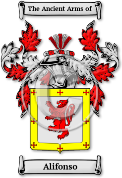 Alifonso Family Crest Download (jpg) Legacy Series - 150 DPI