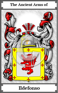 Ildefonso Family Crest Download (JPG)  Book Plated - 150 DPI