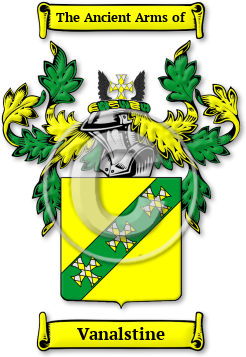 Vanalstine Family Crest Download (jpg) Legacy Series - 150 DPI