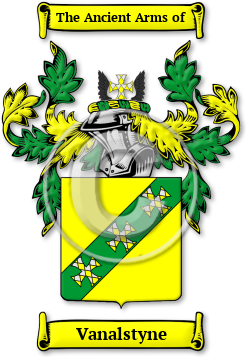 Vanalstyne Family Crest Download (jpg) Legacy Series - 150 DPI
