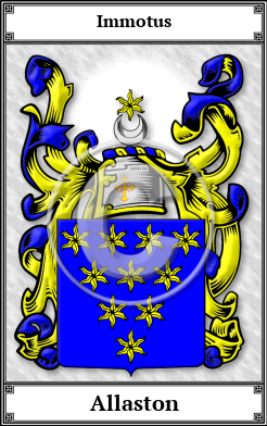 Allaston Family Crest Download (JPG)  Book Plated - 150 DPI