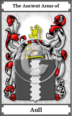 Aull Family Crest Download (JPG) Book Plated - 600 DPI