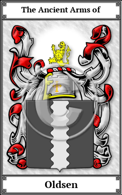 Oldsen Family Crest Download (JPG) Book Plated - 600 DPI