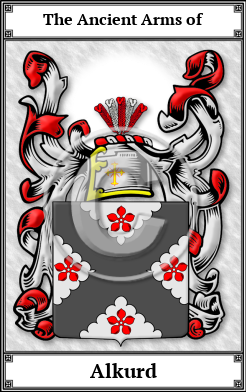 Alkurd Family Crest Download (JPG)  Book Plated - 150 DPI
