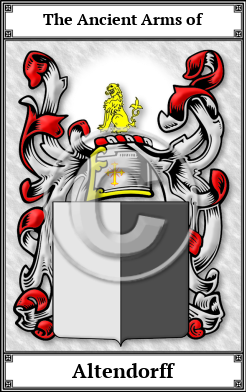 Altendorff Family Crest Download (JPG)  Book Plated - 150 DPI