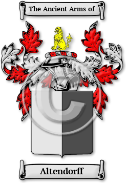 Altendorff Family Crest Download (jpg) Legacy Series - 150 DPI