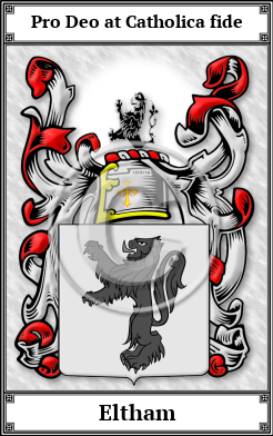 Eltham Family Crest Download (JPG)  Book Plated - 150 DPI