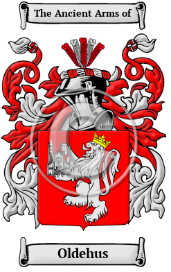 Oldehus Family Crest Download (JPG) Heritage Series - 600 DPI