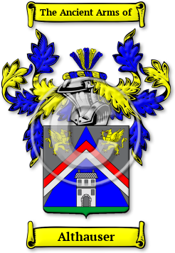 Althauser Family Crest Download (jpg) Legacy Series - 150 DPI